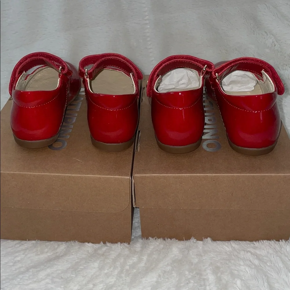 NWT NATURINO OLYA Leather ballet flats in Red - Picture 11 of 14